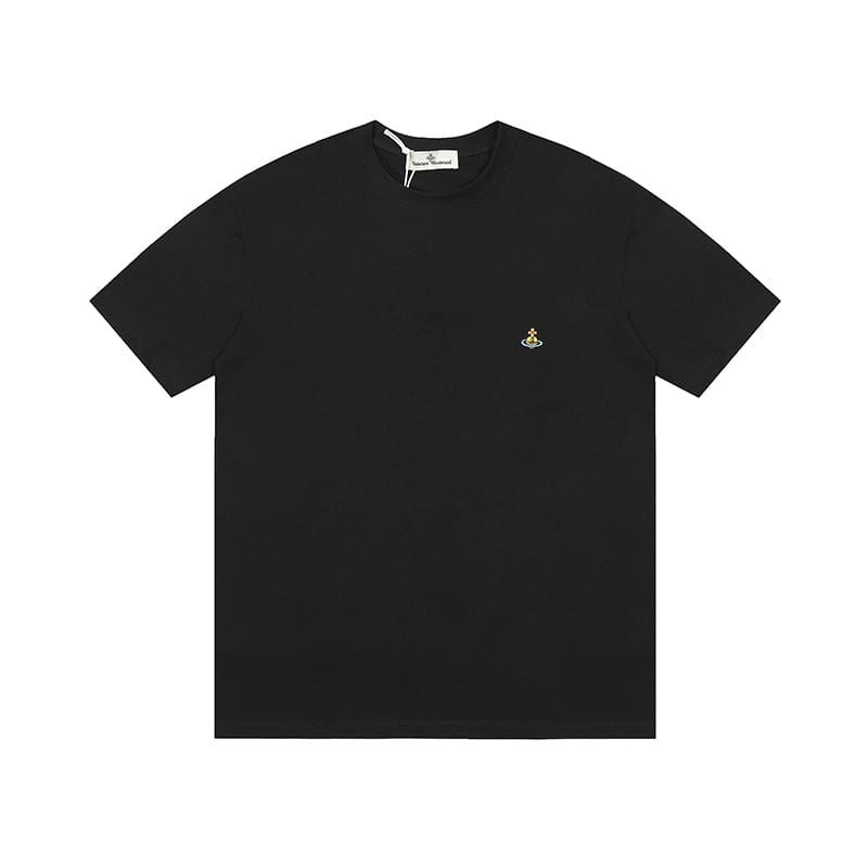 u1u1enne westwood splash-ink embroidery star print loose t-shirt half sleeve