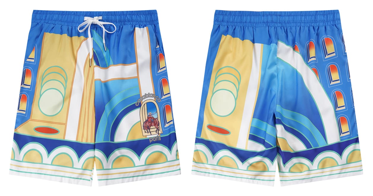 Casablanca 2024 Summer Holiday Matador Hawaiian Shorts Shirt for Men and Women