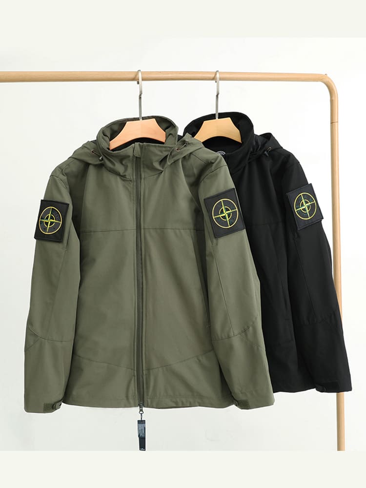 Stone Island Waterproof Soft Shell Jacket Hooded Casual Coat