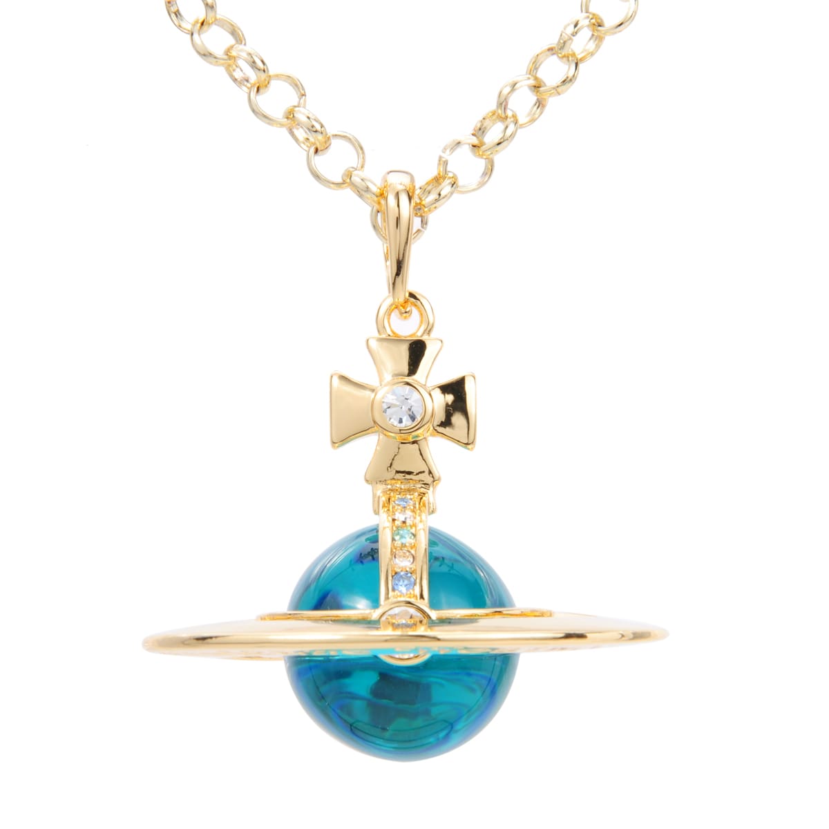 u1u1enne westwood saturn large three-dimensional planet necklace classic style