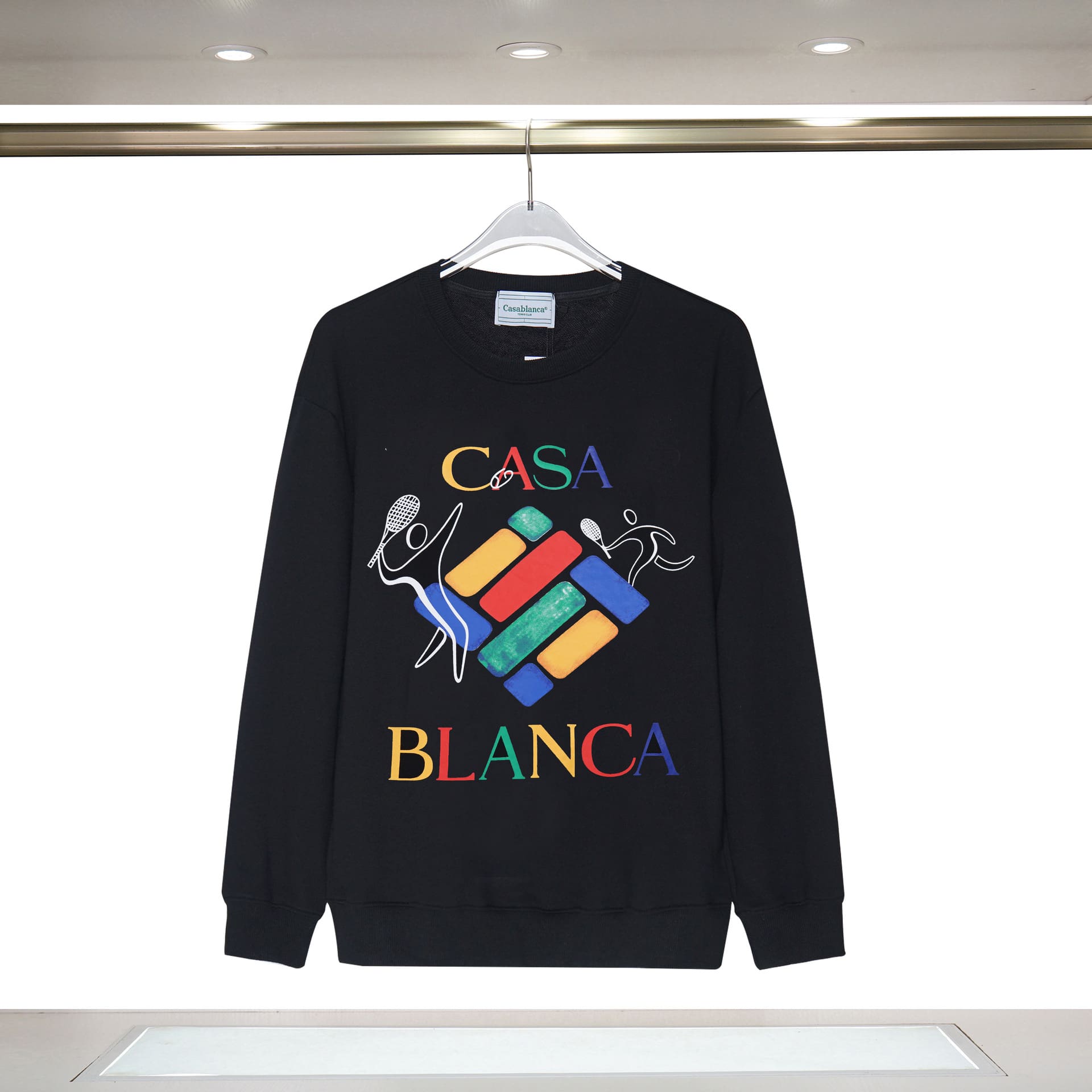 Casablanca Cotton Round-Neck Men’s Long Sleeve Sweatshirt