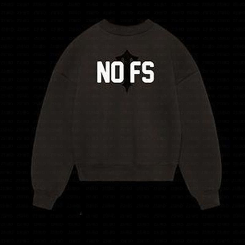 NOFS Printed Sweatshirt American Retro Loose Fit Autumn Winter