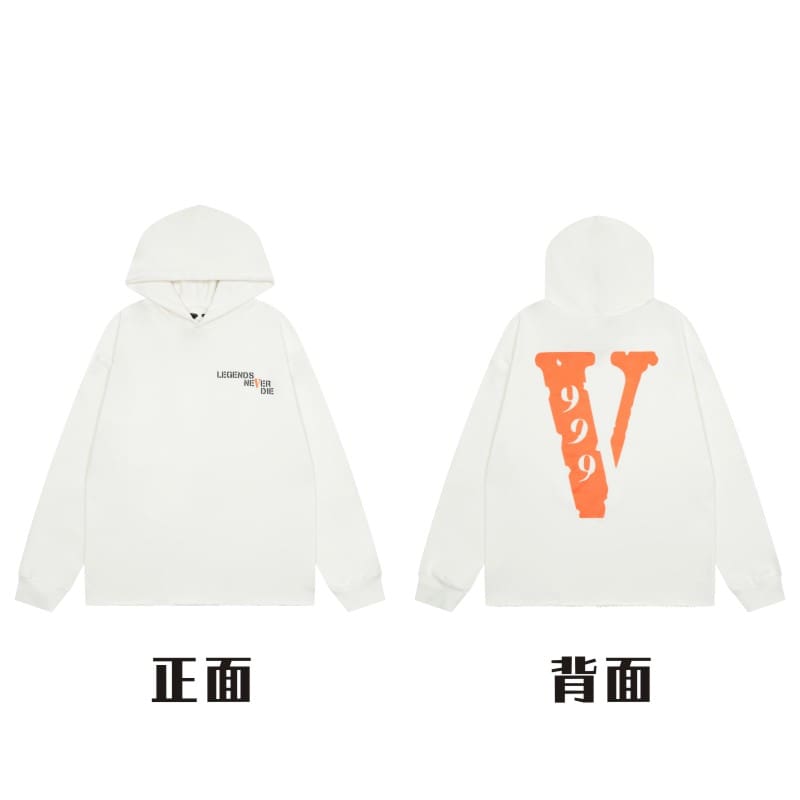 VLONE Large V Hooded Sweater Retro Pullover for Men and Women