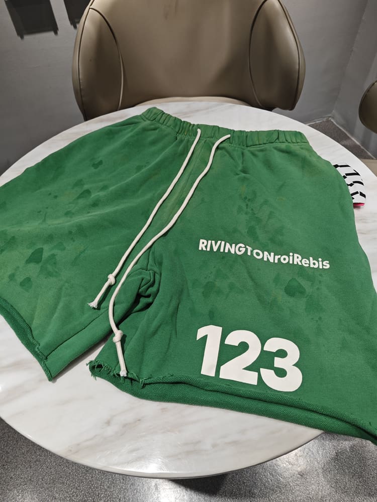 RRR123 Graffiti VTG Washed Sports Shorts for Men and Women