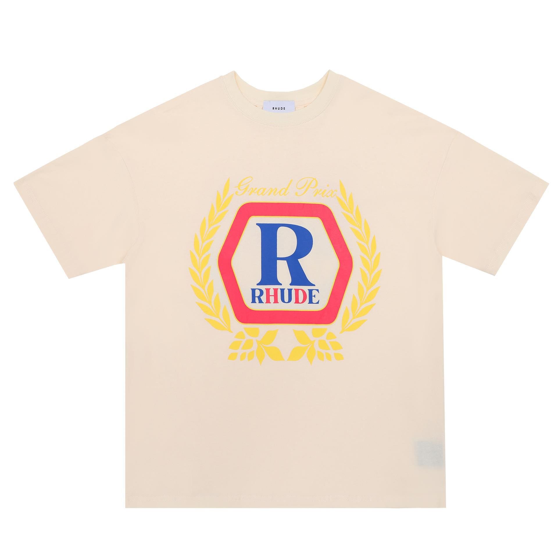 High Street Loose Oversized American Fashion Brand RHUDE Printed Short Sleeve T-Shirt for Couples