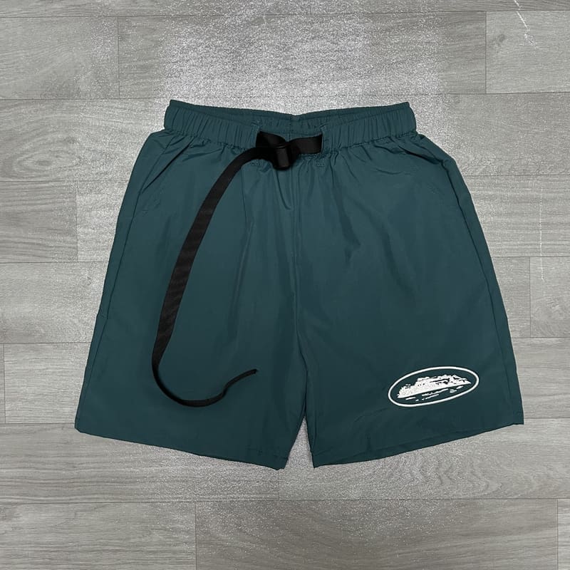 Corteiz Logo Embroidered Quick-Drying Beach Shorts for Men