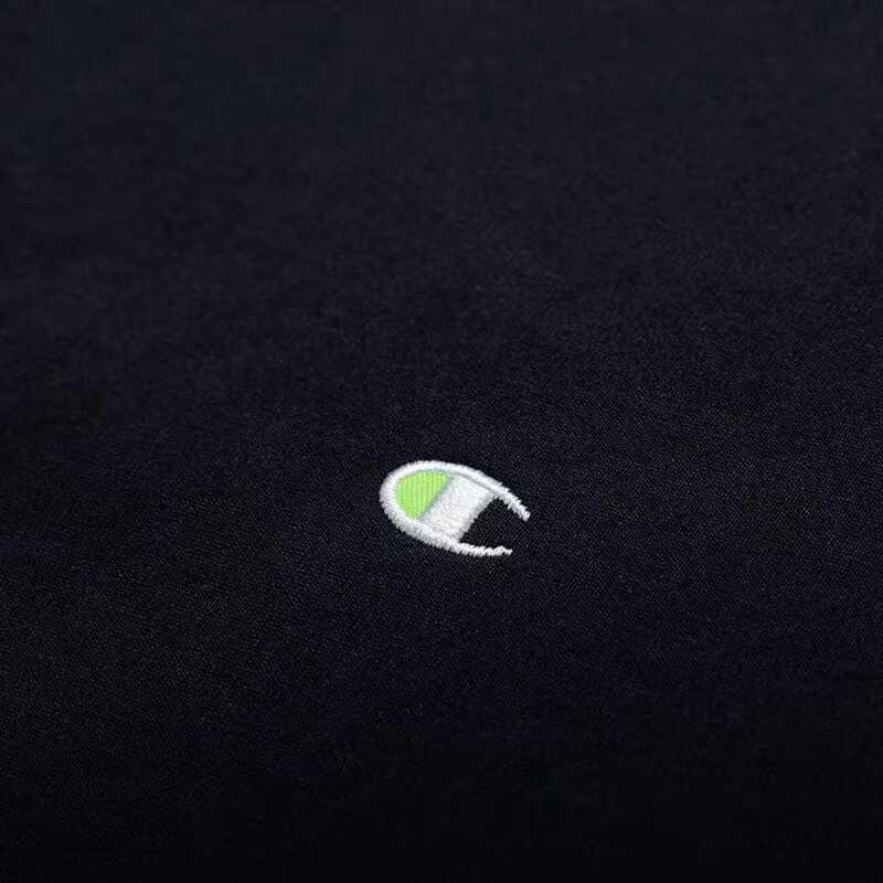 Fashion brand WTAPS CHAMPION joint embroidery Japanese leisure loose CityBoy round neck long sleeve T-shirt