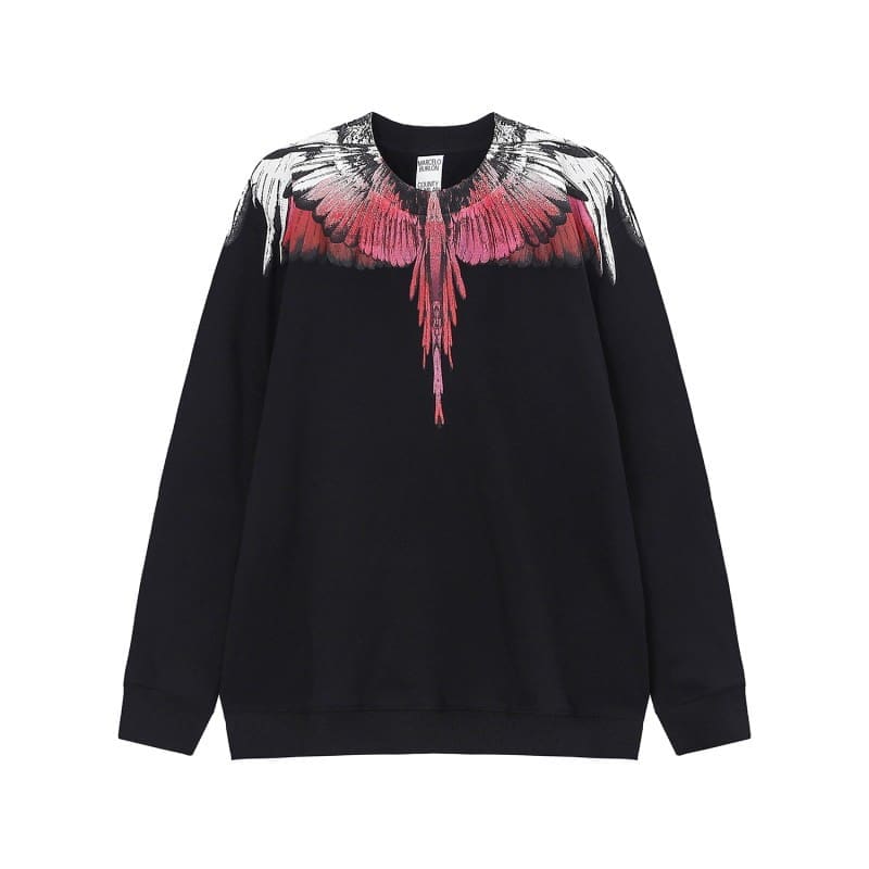 Marcelo Burlon Colorful Feather Phantom Wings Sweater Lightning Blade Hoodie