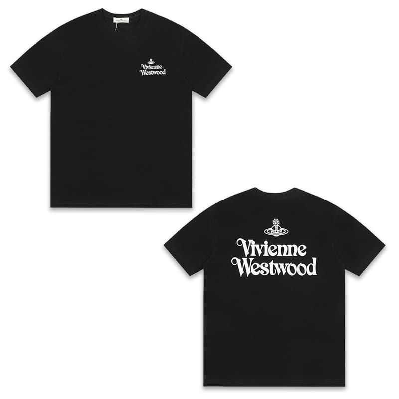 u1u1enne westwood splash-ink embroidery star print loose t-shirt half sleeve