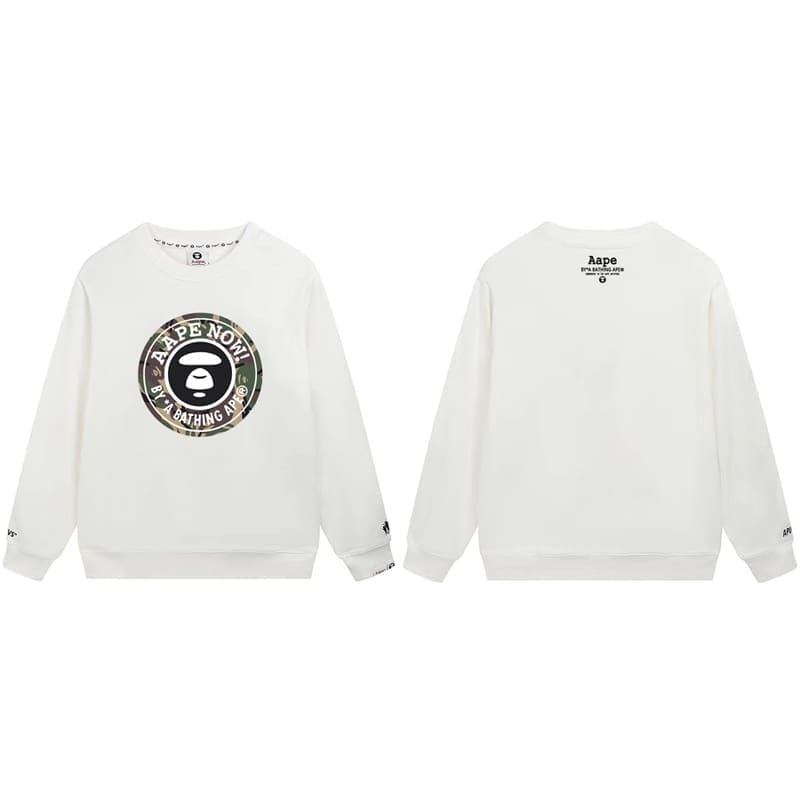 AAPE Camouflage Terry Hoodie for Men and Women