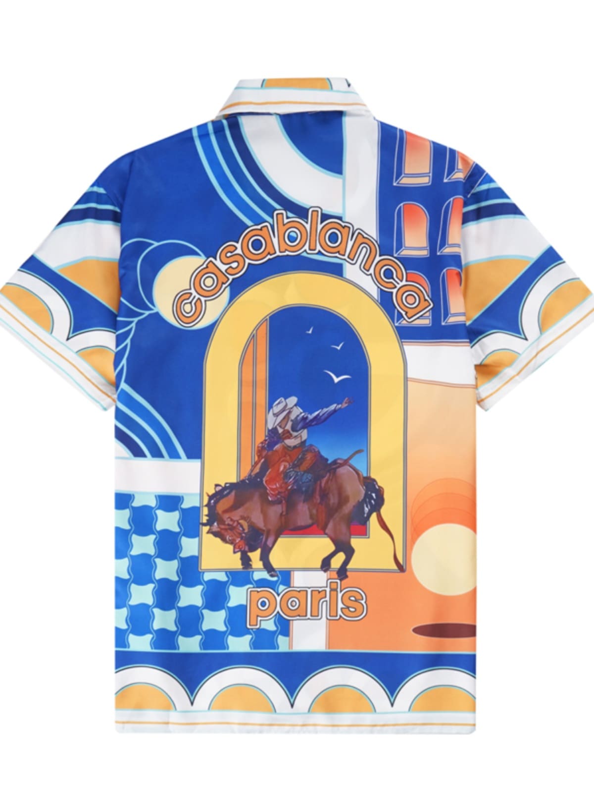 Casablanca 2024 Summer Holiday Matador Hawaiian Shorts Shirt for Men and Women