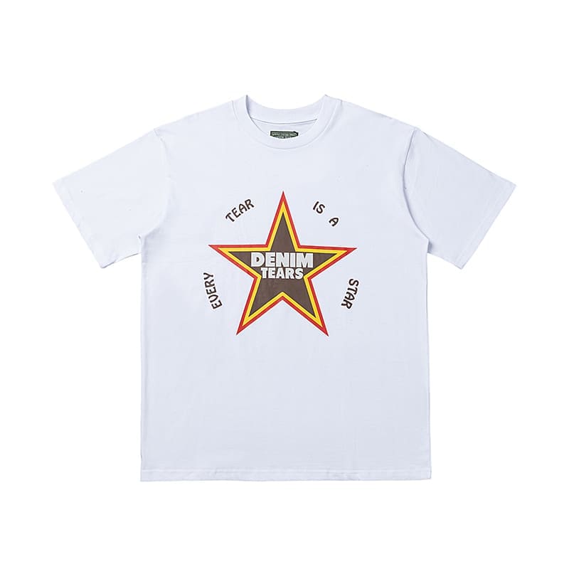 Denim Tears Oil Painting T-Shirt for Spring and Summer