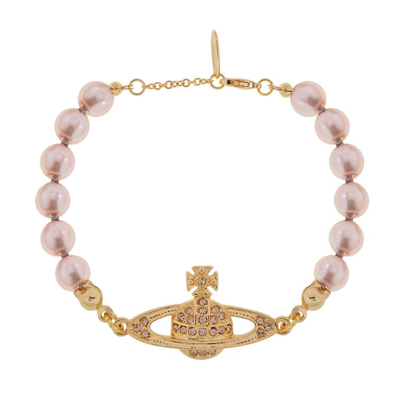 u1u1enne westwood 6-layer pearl saturn bracelet