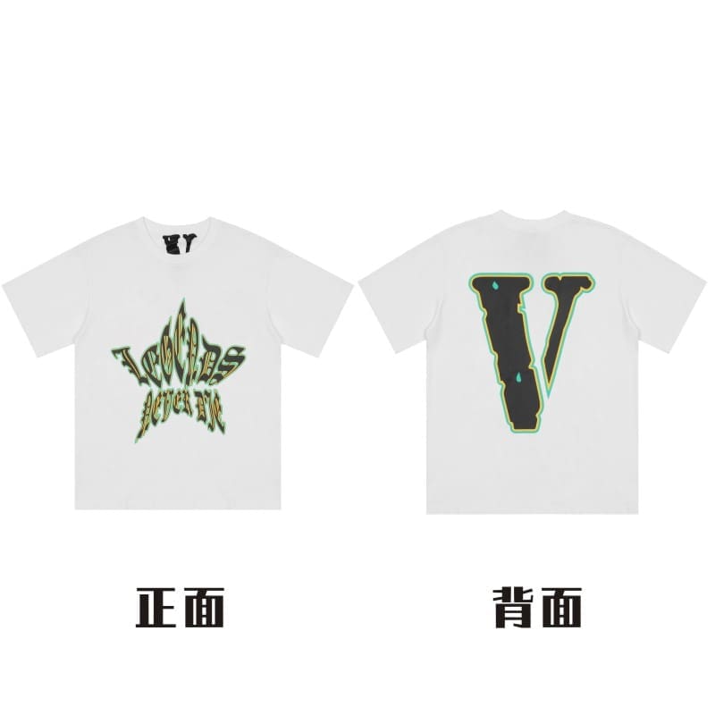 VLONE Large V Short Sleeve High Street T-Shirt Summer Style