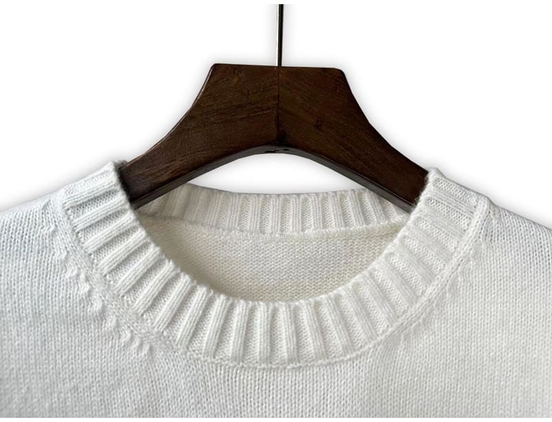 Casablanca Coconut Castle Embroidery Round Neck Sweater for Men and Women