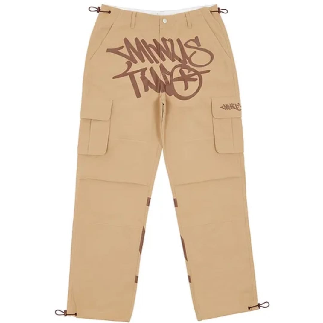 Minus Two Cargo Pants Casual Straight-Leg Loose Fit Hip Hop Star Style D