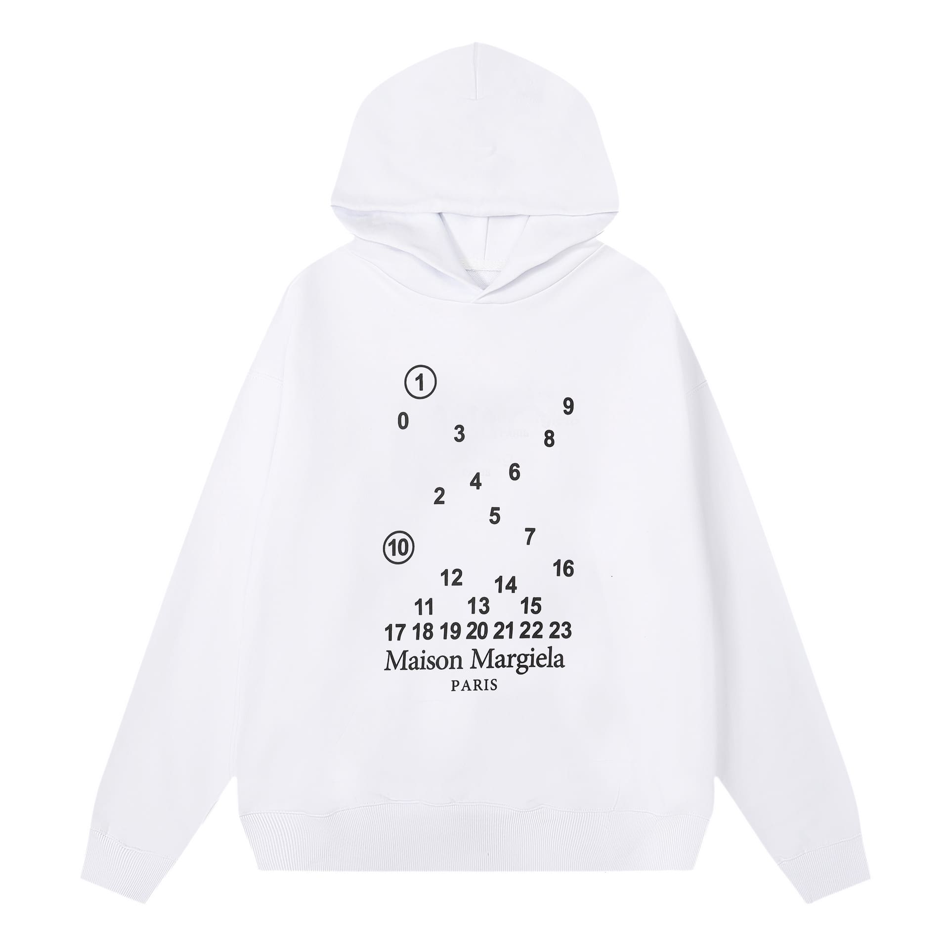 ma*s*n Ma*i*la mm6 terry hoodie sweater for men and women a
