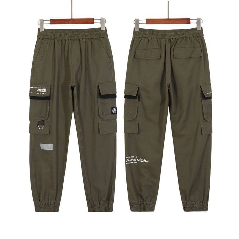 AAPE Ape Head Camouflage Multi-Pocket Workwear Pants for Men and Women