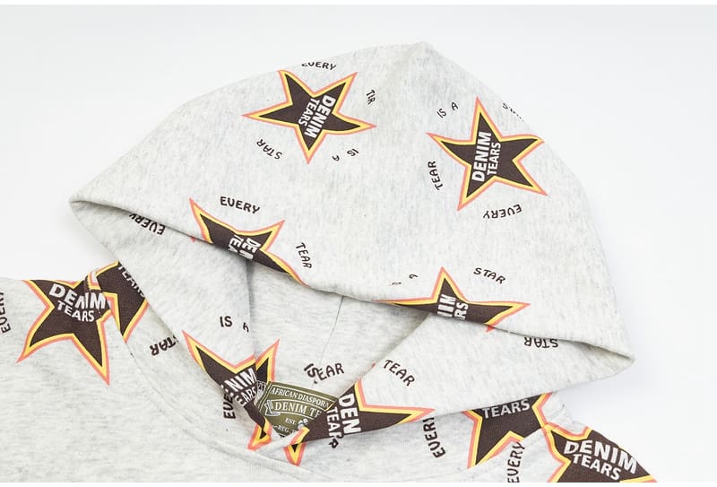 Denim Tears Full Printed Terry Hooded Sweater