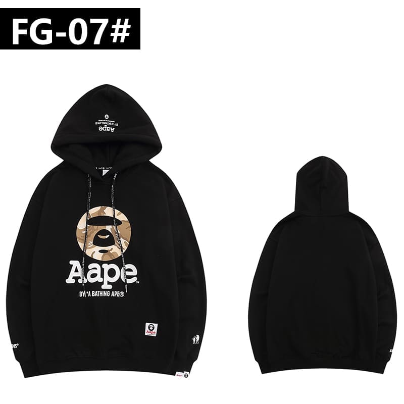 AAPE Ape Head Camouflage Hoodie for Men and Women