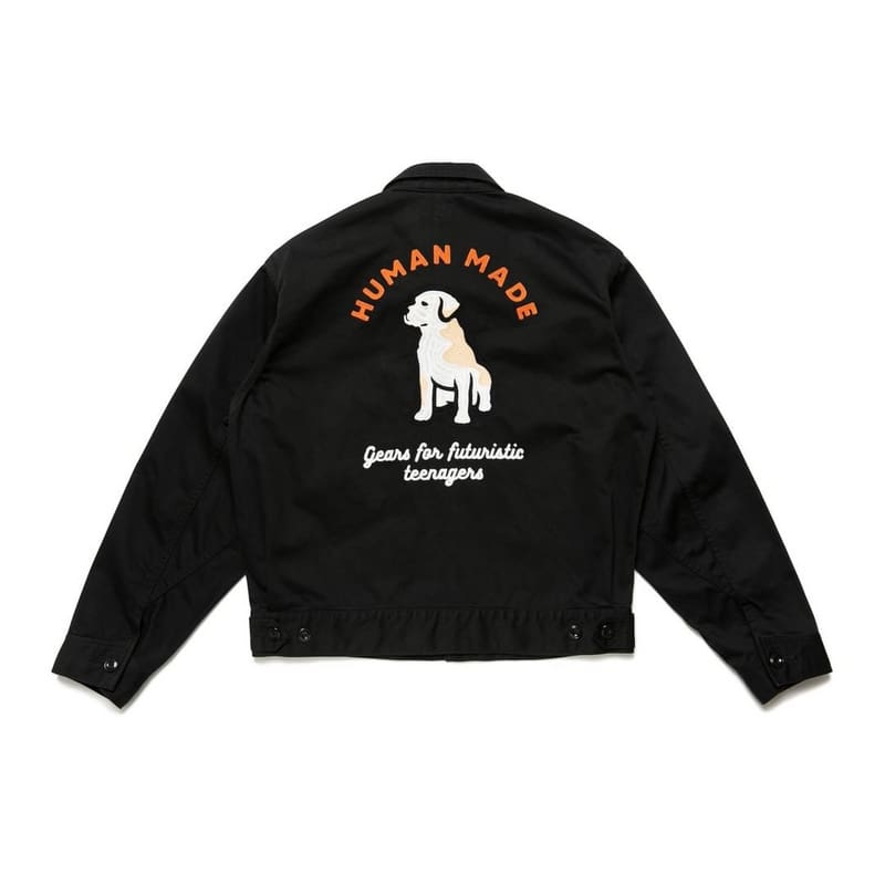 Hvm*n M*de 2023 spring and autumn new men & women trendy retro overalls style casual puppy embroidery loose jacket coat