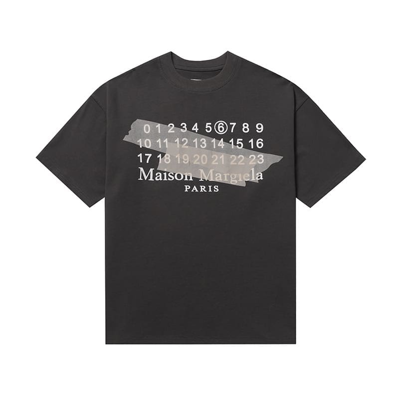 ma*s*n Ma*i*la mm6 digital pattern short sleeve t-shirt series for men and women
