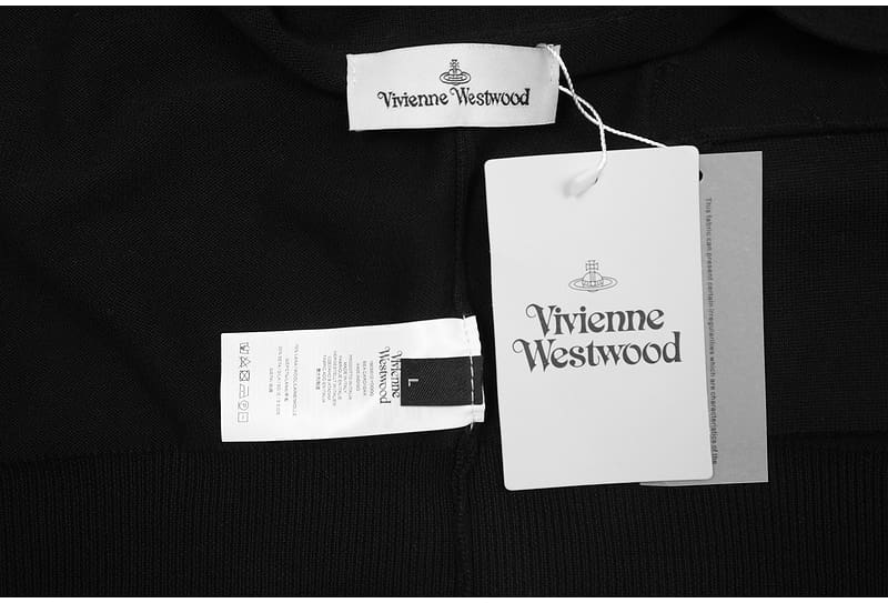 Vivienne Westwood Saturn Embroidery Loose Knitted Cardigan Sweater for Spring and Autumn