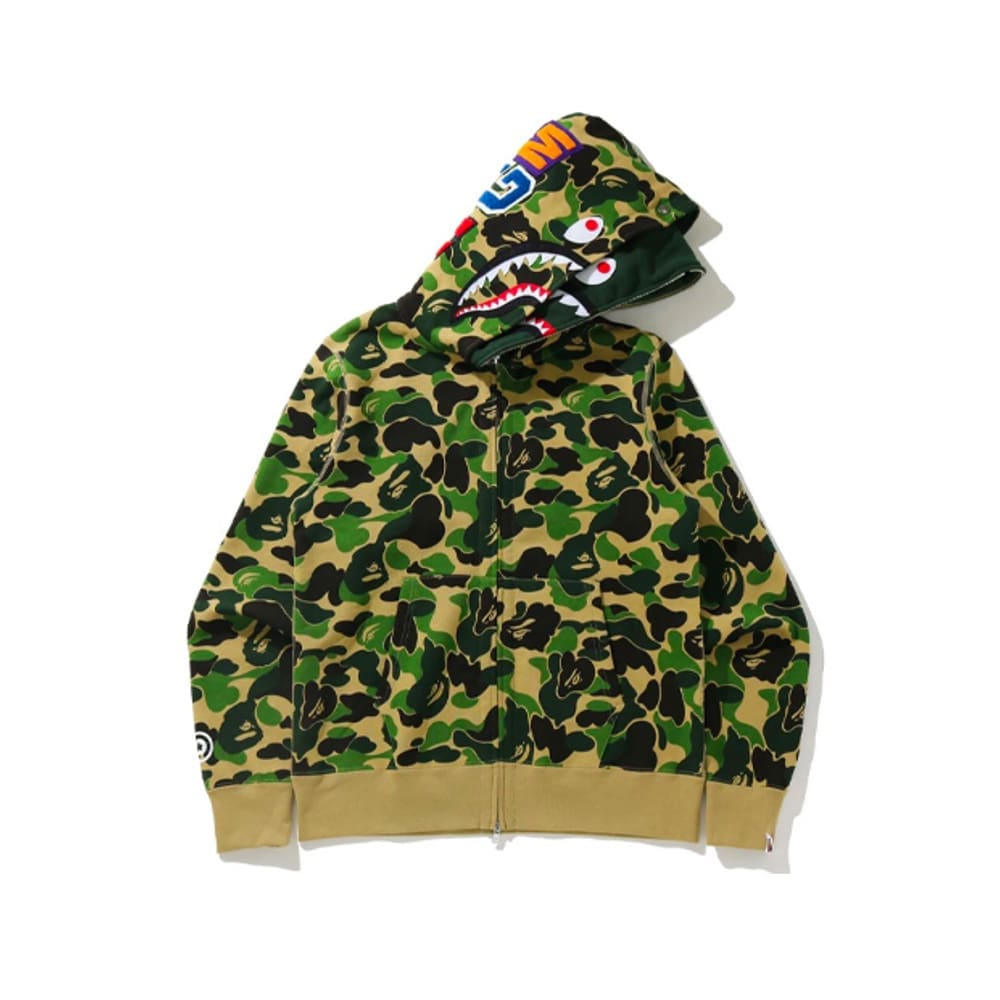 AAPE Ape Head Camouflage Zip Hoodie for Men and Women
