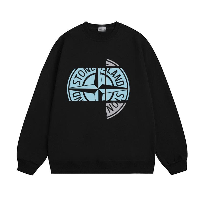 Stone Island Compass Logo Sweater Casual Men and Women Style