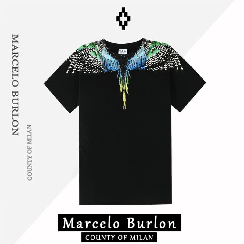 Marcelo Burlon MB Dream Wings casual printed pattern short sleeve