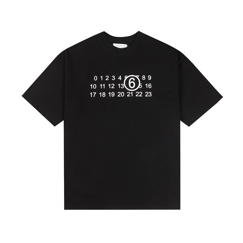 ma*s*n Ma*i*la mm6 digital pattern short sleeve t-shirt series for men and women