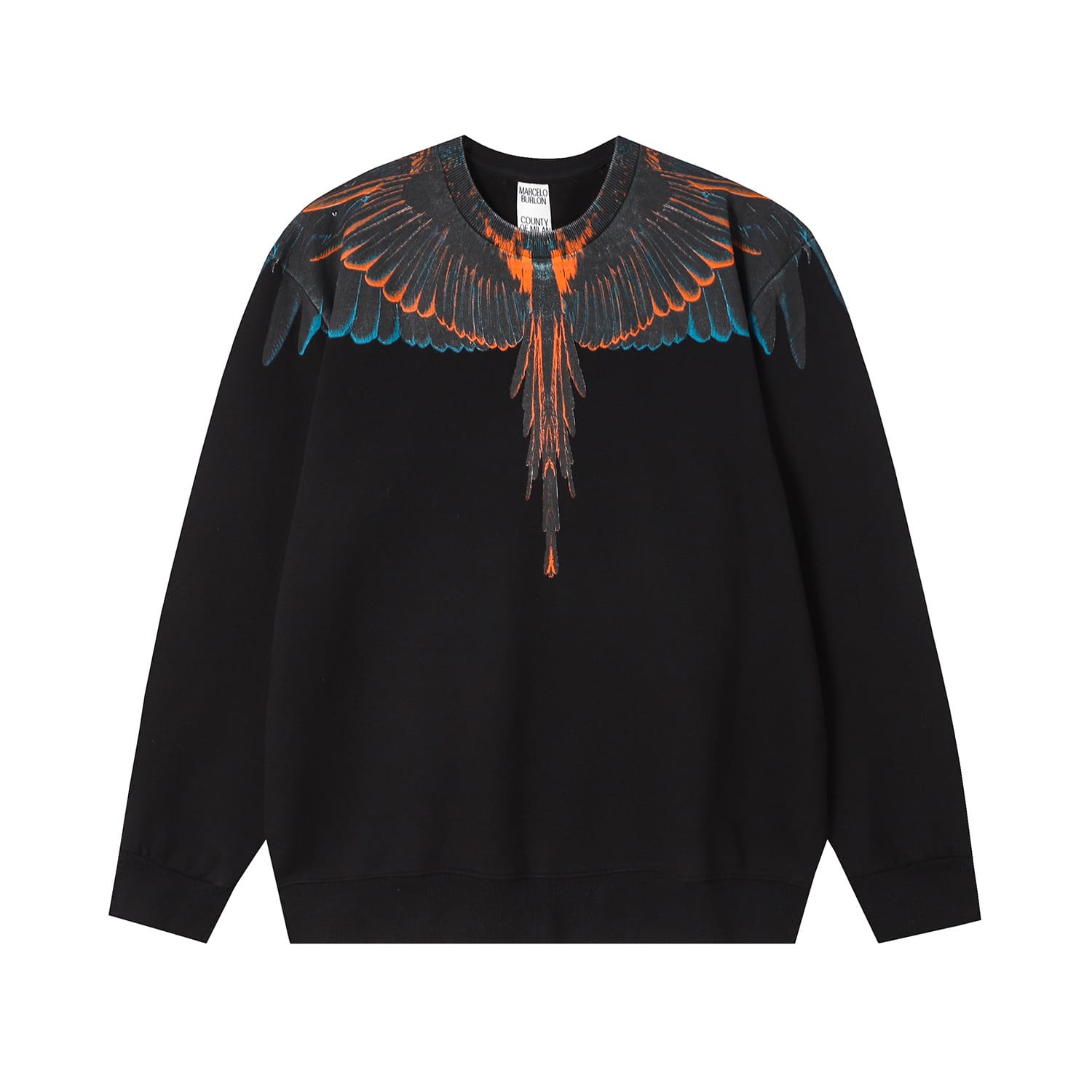 Marcelo Burlon Colorful Feather Phantom Wings Sweater Lightning Blade Hoodie