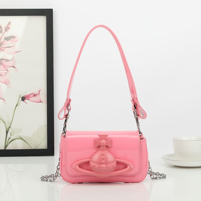 u1u1enne westwood crocodile pattern small square bag saturn chain shoulder bag