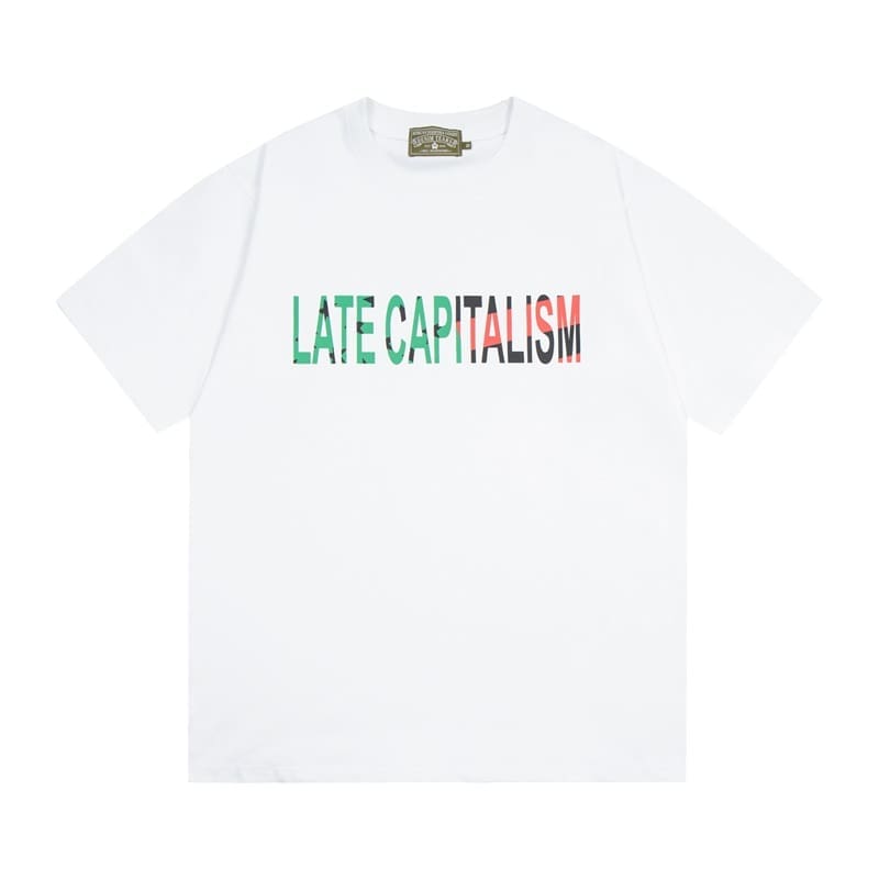 Denim Tears Hip Hop Pure Cotton Short Sleeve T-Shirt for Men and Women