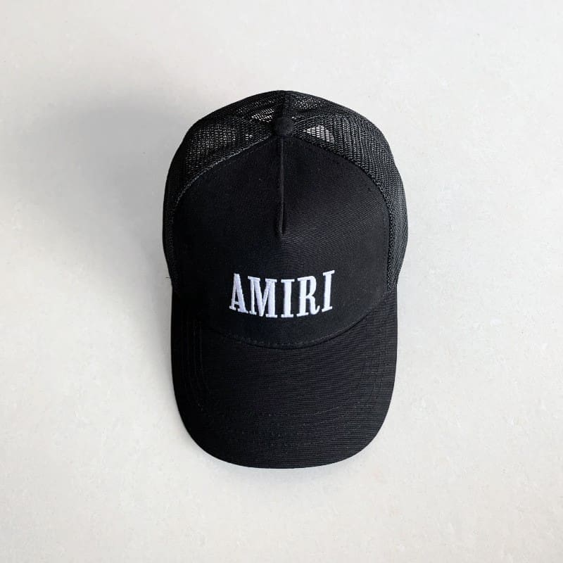 Amiri Embroidered Baseball Cap Sun Protection High Street Style