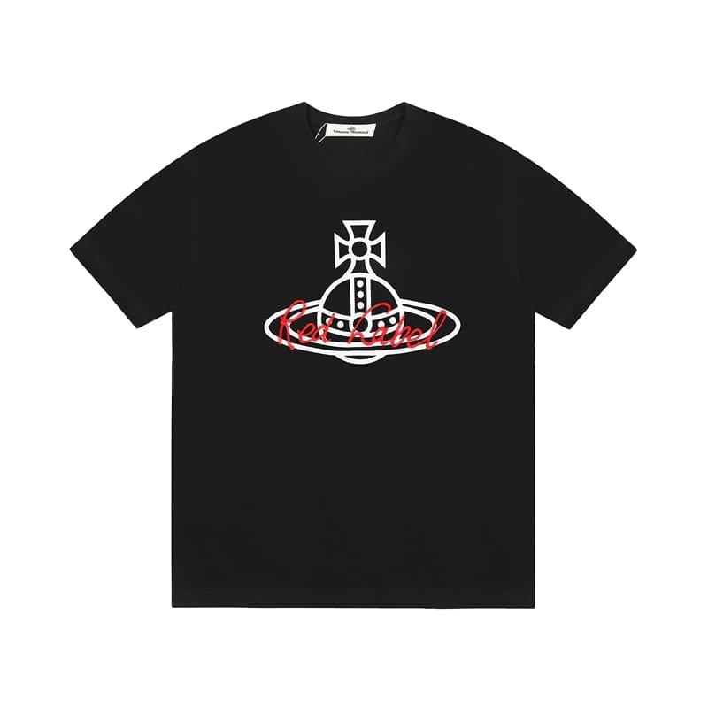 u1u1enne westwood cotton short sleeve t-shirt for men and women