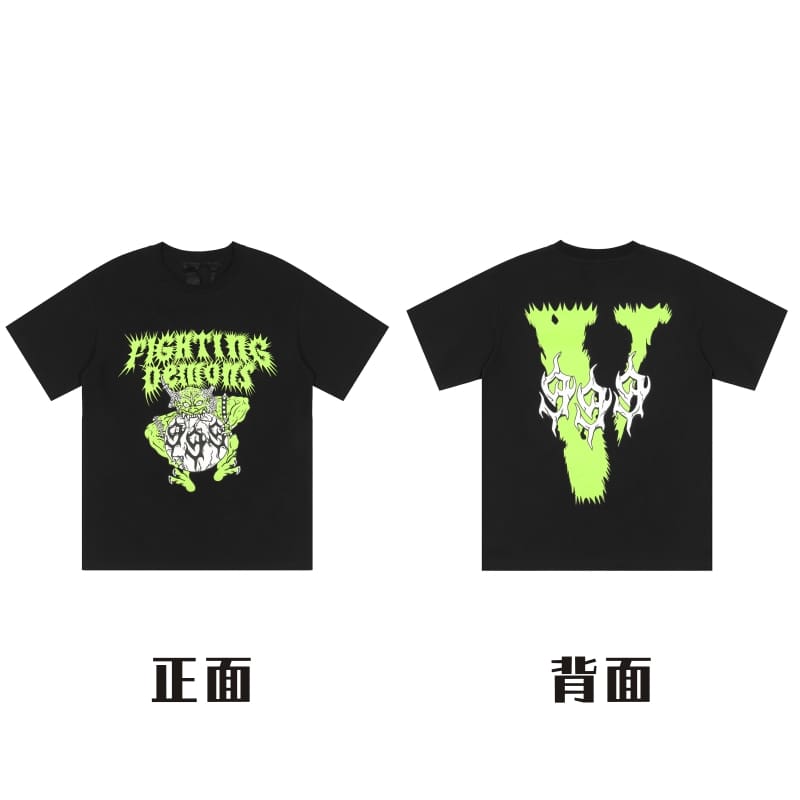 VLONE Big V Short Sleeve T-Shirt Casual High Street Summer Wear