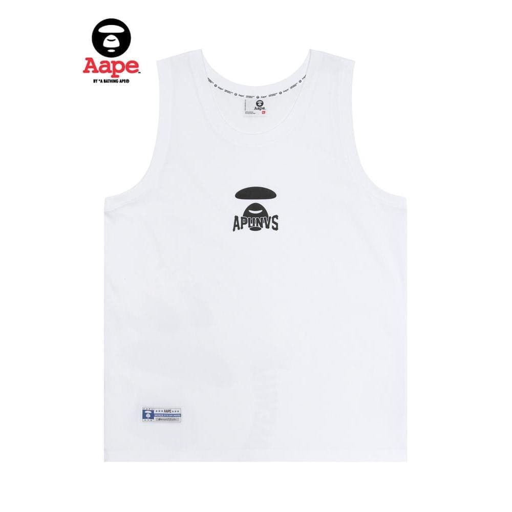 AAPE Ape Head Letter Print Casual Vest for Men and Women