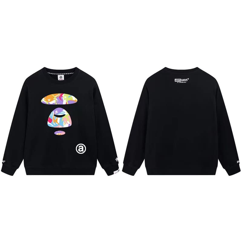 AAPE Camouflage Terry Hoodie for Men and Women