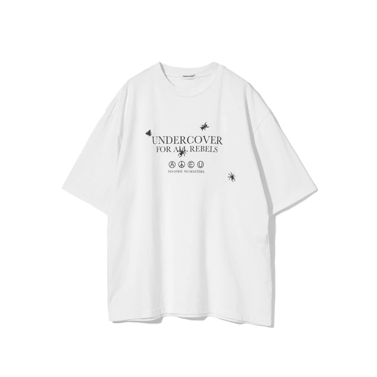 Undercover Ant Spider Embroidery Vintage Print Short Sleeve T-Shirt for Men and Women