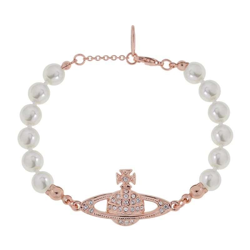 u1u1enne westwood 6-layer pearl saturn bracelet