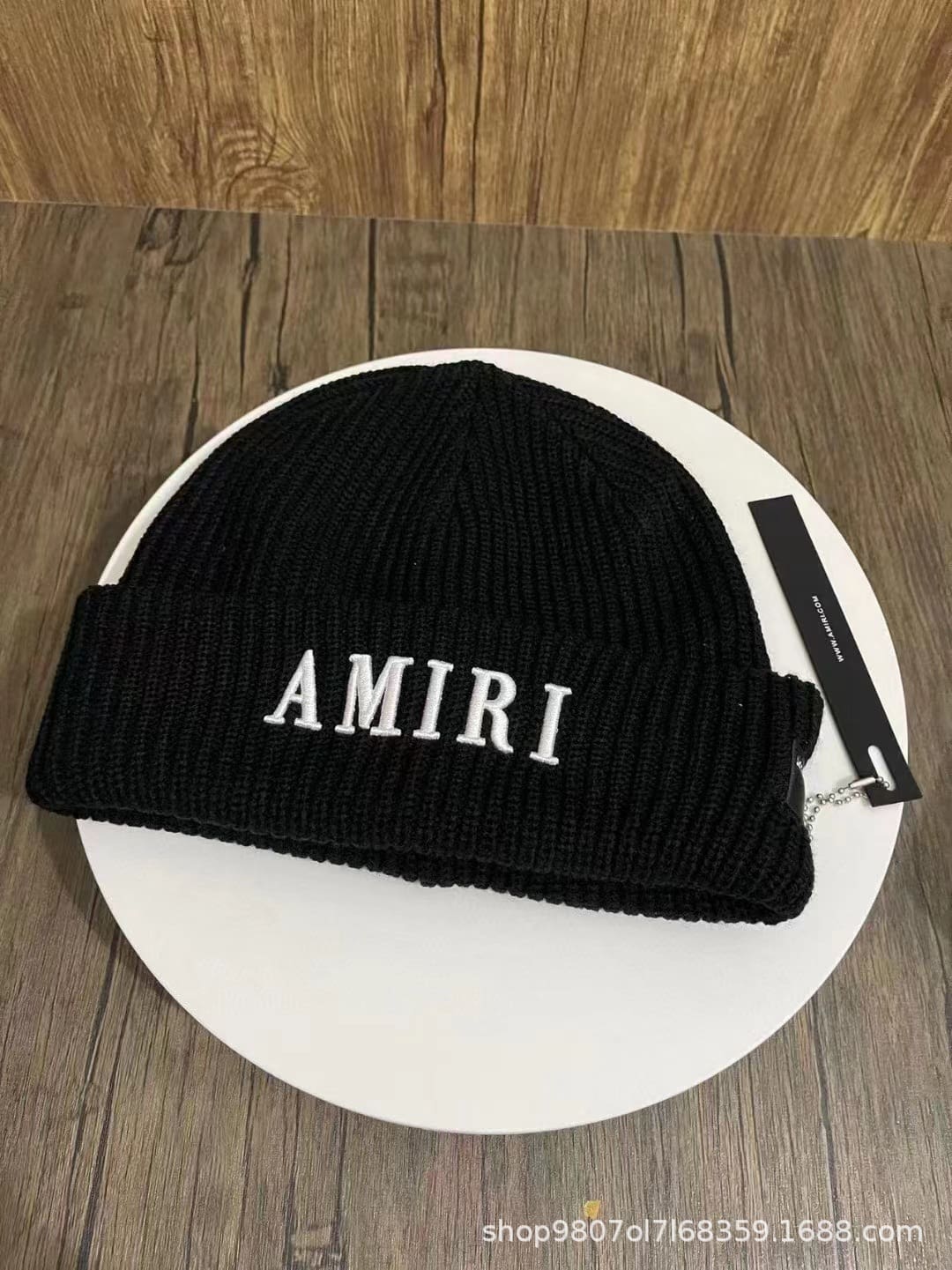 Amiri Embroidered Woolen Cap Knitted Hat for Men and Women
