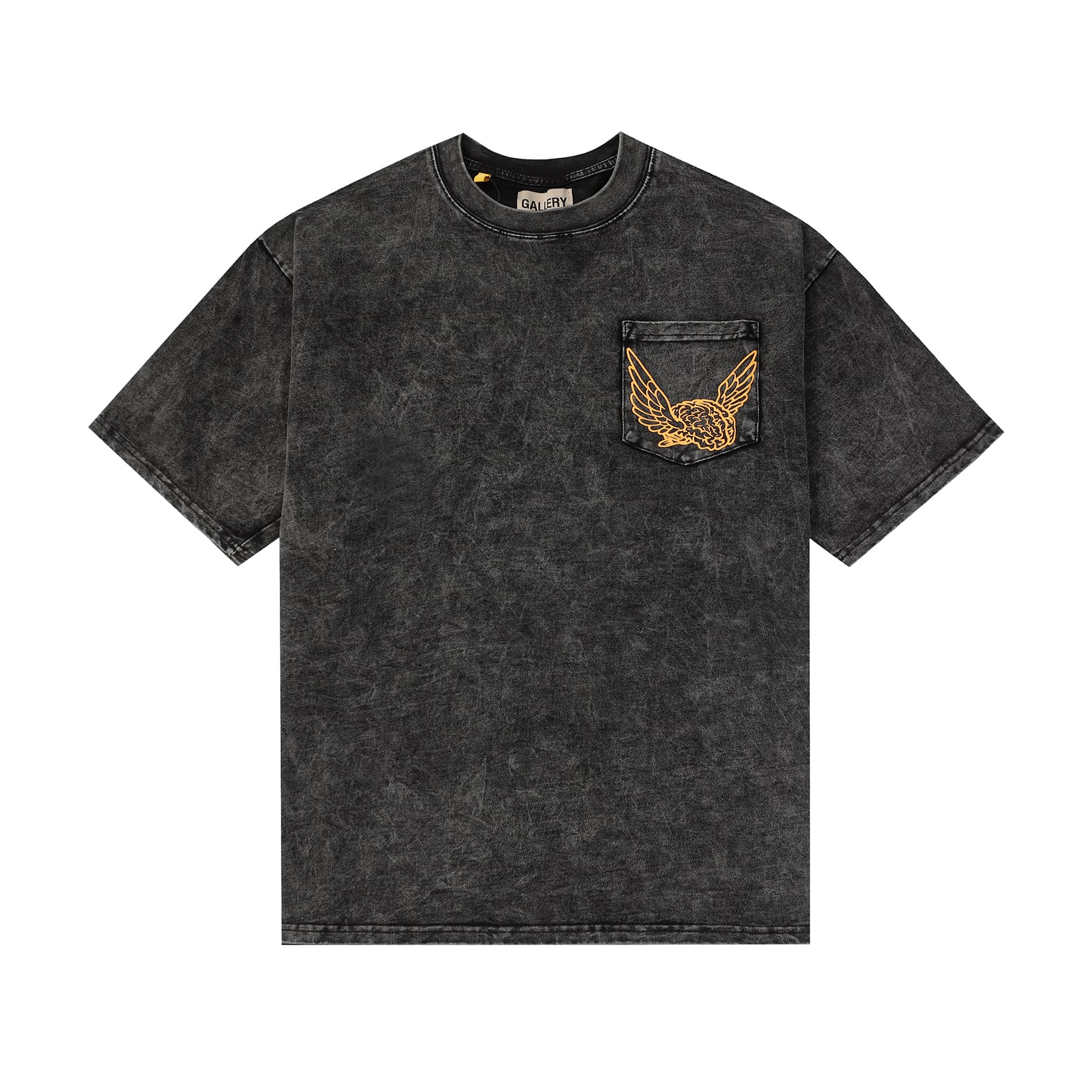 Gallery Dept Retro Paint-Splattered Graffiti Cotton T-Shirt for Men and Women