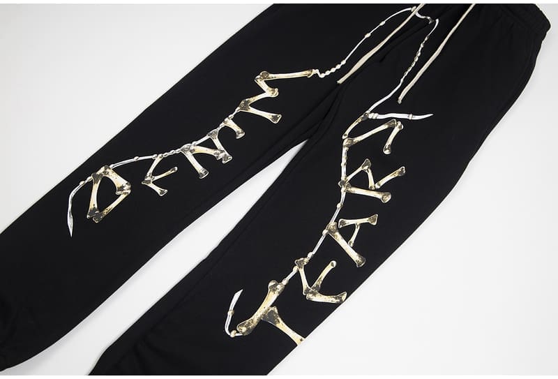 Denim Tears Skeleton Print Cotton Sweatpants for Men