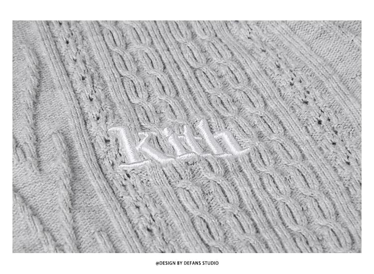 defans kith Maychao knitwear British preppy style thin base pullover sweater men’s autumn and winter sweater