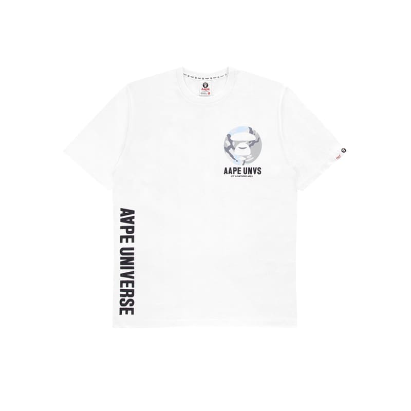 AAPE Camouflage Letter Print Loose Short Sleeve T-Shirt for Men and Women