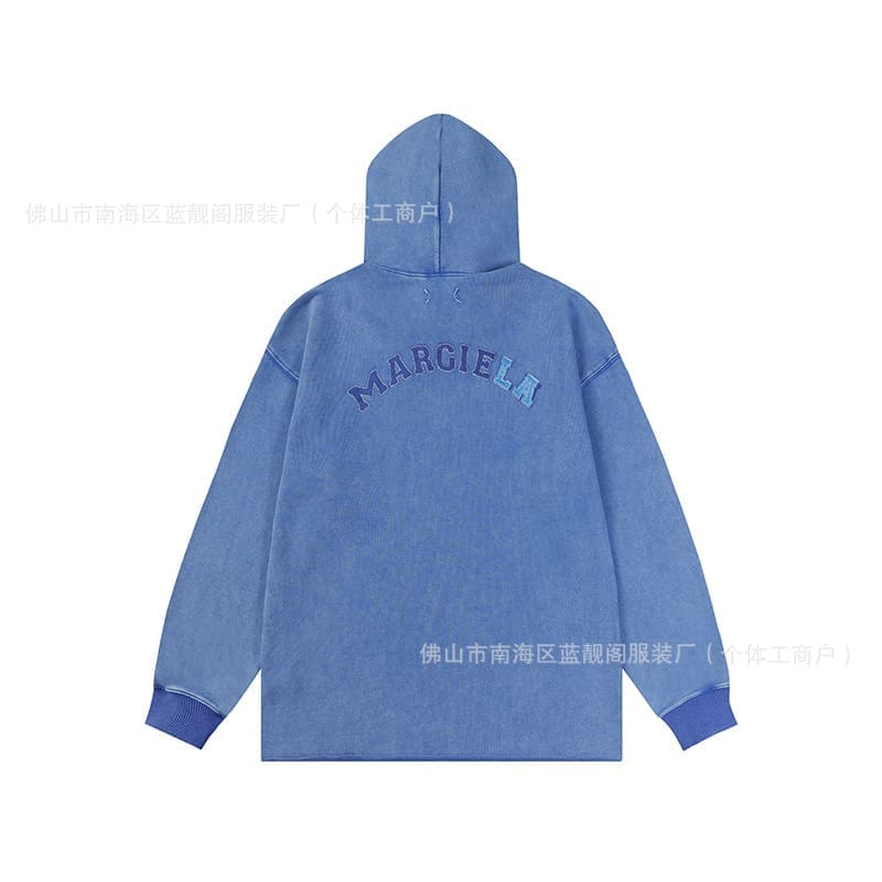 ma*s*n Ma*i*la mm6 washed-out hooded sweater for men and women