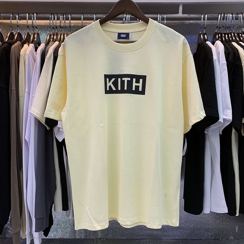 Kith Classic Chest Logo Printed Cotton Short Sleeve T-Shirt for Men and Women