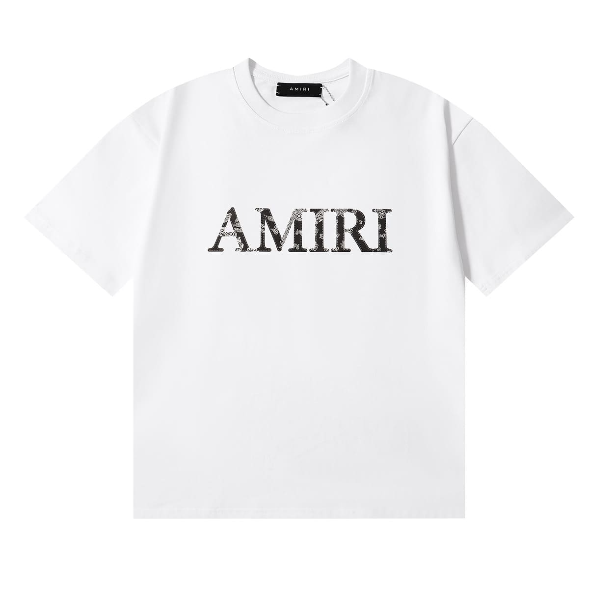 Amiri Fashion Solid Color High Street T-Shirt Retro Loose Fit 2