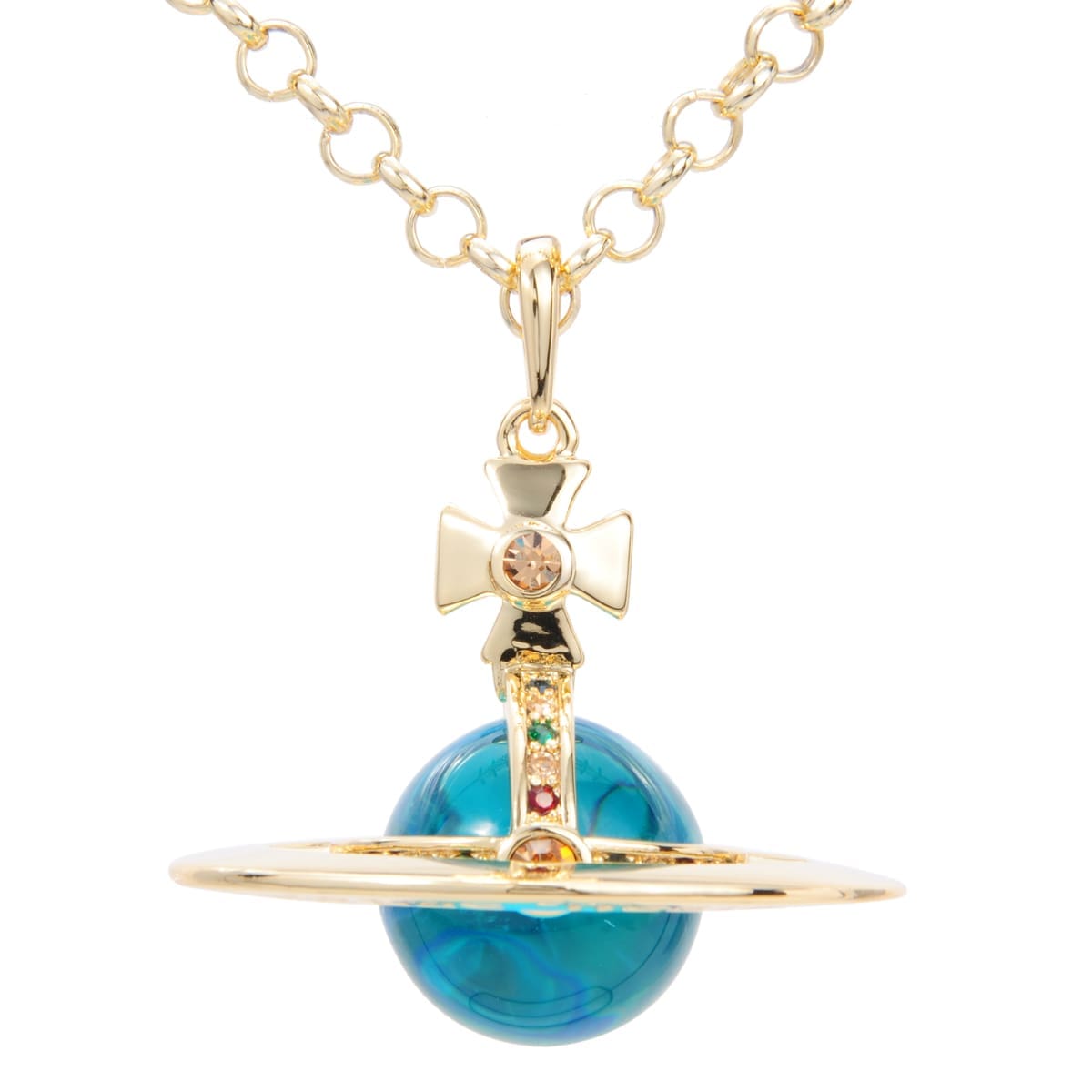 u1u1enne westwood saturn large three-dimensional planet necklace classic style